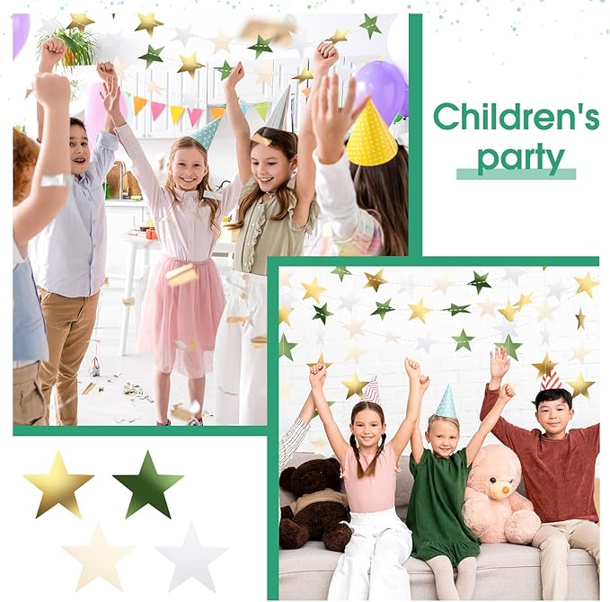 Patelai Glitter Star Garland Banner 2026 Graduation Decor 130 Feet #14