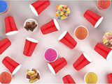 120 pcs 16 oz red plastic cups Christmas Plastic Cups red Party Cups