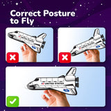 ArtCreativity Space Shuttle Gliders, Set of 24, Flying Toys for Boys &