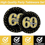 96PCS 60th Birthday Party Decoration Set Table Tableware Supplies