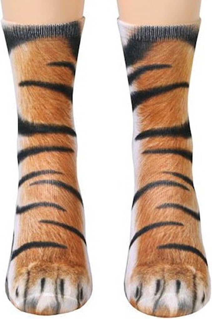 FreeNFond Funny Animal Paw Socks Gag Gifts for White Elephant Gift #7