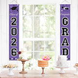 DAZONGE 2026 Graduation Decorations Purple - Graduation Porch Banners