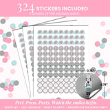 Nutcracker Land of Sweets Holiday Birthday Kiss Stickers 300 Pack
