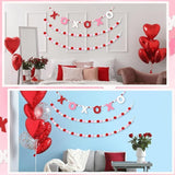 3pcs Valentine's Day Garland Felt Ball Garland 10ft Pompom Garland