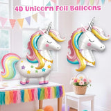 142Pcs Pastel Unicorn Party Decorations Birthday Supplies for Girls