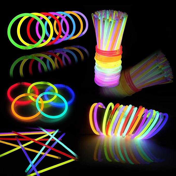 200 Pcs Glow Sticks Bulk Party Pack, 8'' Glow in the Dark Party