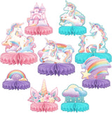 Unicorn Birthday Party Supplies Set Rainbow Table Decorations with
