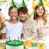 100Pcs Soccer Party Decorations Cups, 12 OZ Disposable Plastic