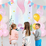 ASTARON Pin The Tail on The Mermaid Game for Birthday Party, Mermaid