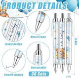 145 Pieces Baby Shower Favors for Guest Blue Teddy Bear Ballpoint
