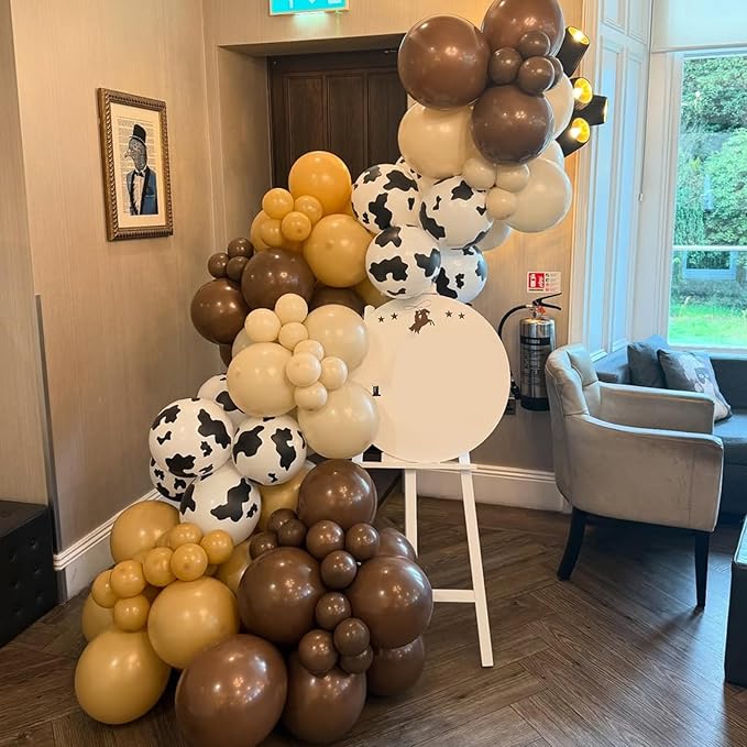 Cow Print Balloons, 67pcs 12 Inch Cow Balloons for Birthday, Farm