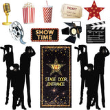14 Pieces Movie Theme Photography Backdrop and Studio Props DIY Kit