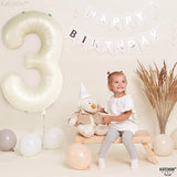 KatchOn, Cream White Number 3 Balloon Neutral - Giant, 40 Inch, Three