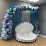 Mermaid Balloon Arch Kit 120pcs Blue Purple Balloon Garland Arch Kit