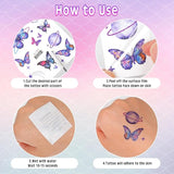 Ozepao Glitter Temporary Tattoos for Girls, 12 Sheets of Mixed