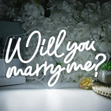 SYLHOME Will You Marry Me ? Led Neon Light Sign Hanging Proposal