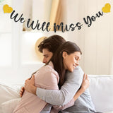 We Will Miss You Banner Decorations Goodbye Party Banner Retirement