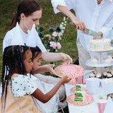 Pink and Gold Party Supplies,Serves 35 Guests Pink Paper Plates and