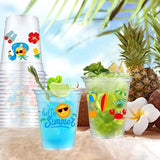 50 Summer Pool Party Cups 12 oz Hello Summer Party Decorations
