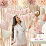Blush Beige Birthday Decorations Party Décor for Women Boho Party