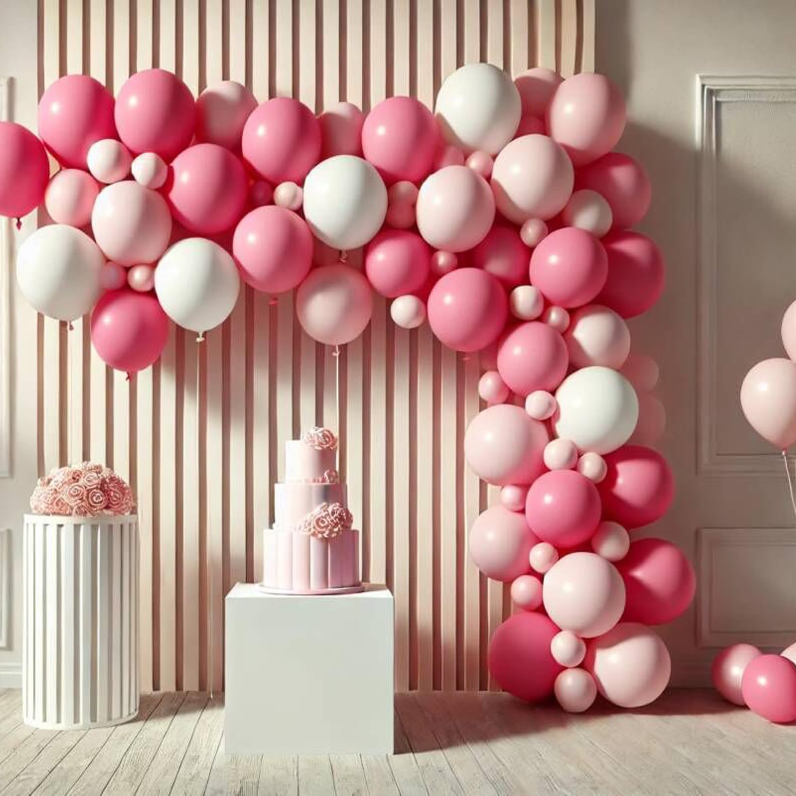 Rose Red Balloons, Scmdoti Fuschia Pink balloons Balloons Different
