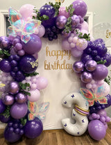 Purple Balloons - 12 Inch Dark Metallic Purple Balloons Macaron
