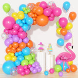 Amandir 153pcs Summer Tropical Balloon Arch Garland Kit Different