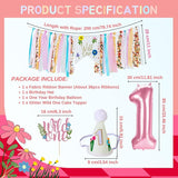 Wild Flower High Chair Banner for First Birthday Party Decoration