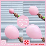 PartyWoo Light Pink Balloons 100 pcs Different Sizes of 36 18 12 10 5