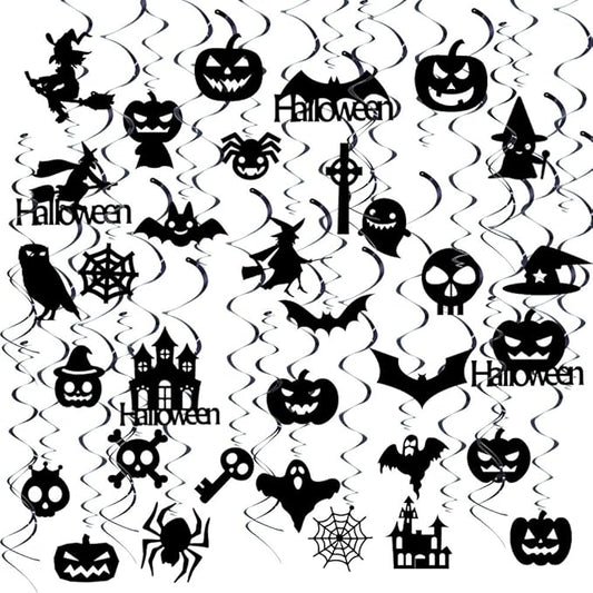 39 Pcs Halloween Hanging Swirls for Halloween Party Supplies
