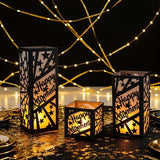12 Pcs Happy Retirement Party Table Decorations Black and Gold