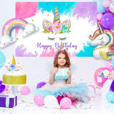Unicorn Birthday Decorations Party Supplies for Girls Purple Unicorn