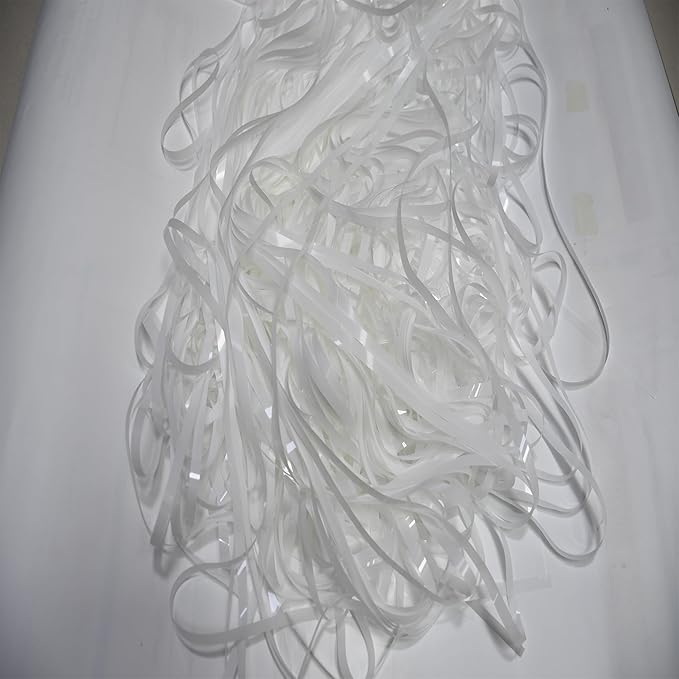 BRAVESHINE Party Streamers Backdrop - 2 Pack 3.2x8.2ft Pastel White
