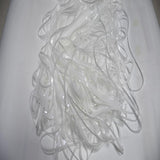 BRAVESHINE Party Streamers Backdrop - 2 Pack 3.2x8.2ft Pastel White