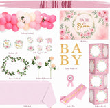 Kriyokiaa Baby in Bloom Baby Shower Decorations for Girl Balloon Arch