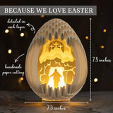Lighted Easter Egg Centerpieces for Tables Indoor Resurrection Scene