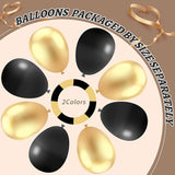 412Pcs Black and Gold Balloons Garland Arch Kit 18 12 10 5 Inch