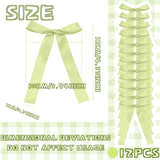 12 PCS Green Bow Cake Topper Coquette Ribbons Bows Cake for Decorating
