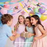 Pastel Rainbow Crepe Paper Streamers - 6 Rolls Macaron Party Streamer