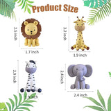 Safari Animal Cake Toppers Jungle Wild Cake Decorations with Lion