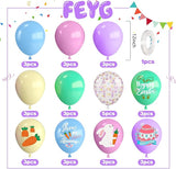 Pastel Easter Balloons,12 Inch Macaron Pink Blue Purple Green Yellow