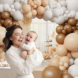Neutral Balloon Garland Kit Boho Gender Reveal Balloons Arch Brown