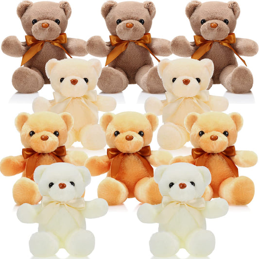 Skylety 10 Pcs 12 Inch Bears Bulk Stuffed Animals Soft Gift Plush