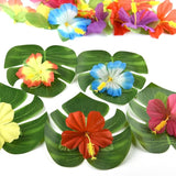 66 PCS Tropical Luau Party Decoration Including 6 PCS Tissue Paper