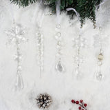 Christmas Tree Decoration Crystal Ornaments - 32pcs Acrylic Christmas