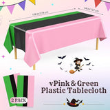Oudain 2 Pcs Witch Princess Theme Party Pink & Green & Black Party