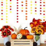 Fall Autumn Leaves Pumpkin Party Decorations Streamers Garland 5pcs