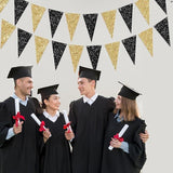 Black Gold Graduation Decorations 2026/Glitter Black and Gold Party