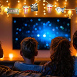 10 ft Movie Night Decorations Movie Night Party Supplies 20 LED
