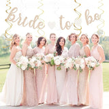 Champagne Gold Beige Fall Boho Bachelorette Party Decorations 21pcs